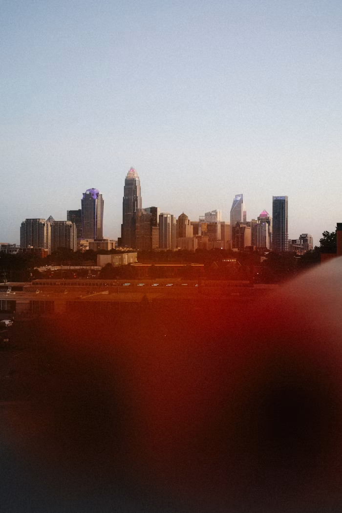 Charlotte, North Carolina skyline at twilight